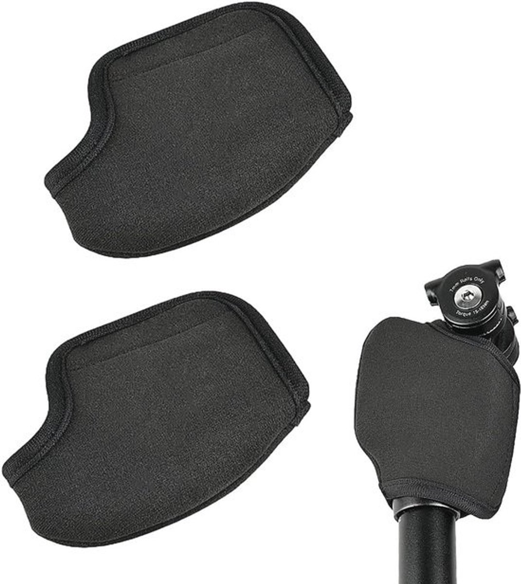 2 Stuks Zadelsteunen voor Geveerde Zadelpen - Nylon Bescherming en Vingerbescherming