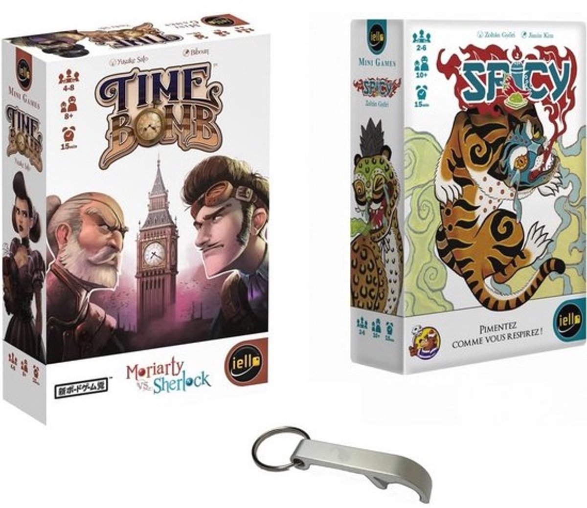 Gezelschapsspel Set met Tijd Bomb en Spicy Spellen