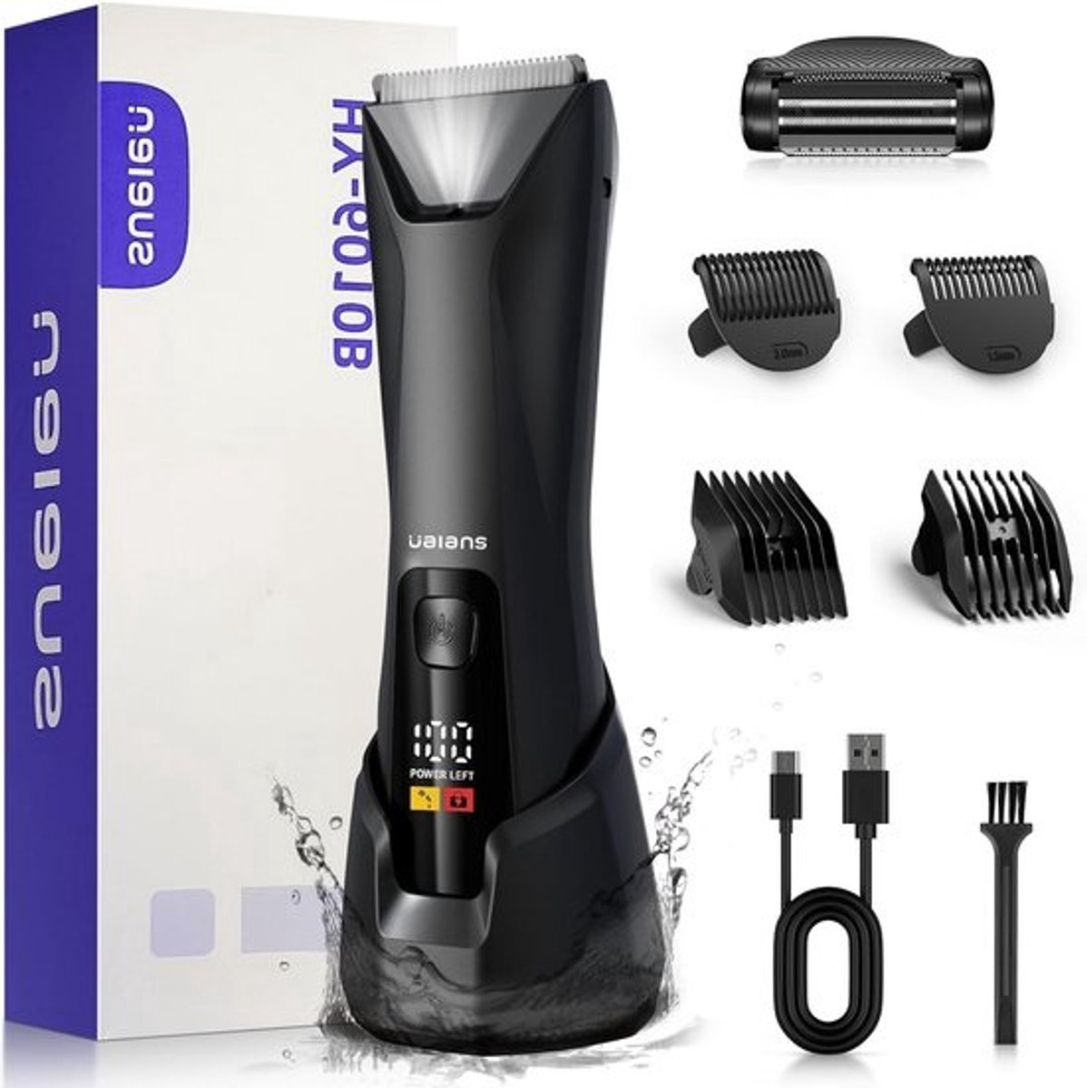 3-in-1 Body Shaver voor Mannen - Waterdichte Scheerapparaat voor Nat en Droog Gebruik
