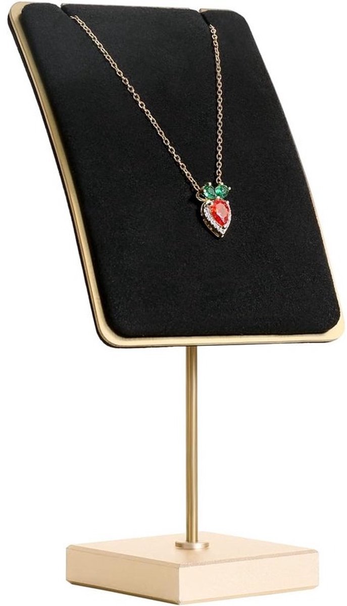 Fluwelen Ketting Display Standaard met Oorbelhouders - Sieraden Presentatie voor Winkel en Foto's