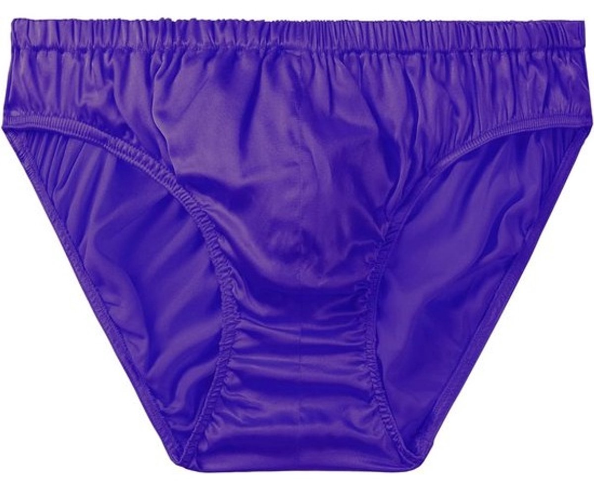 Heren Satijnen Slips Bikini Ondergoed Bulge Verbeterend