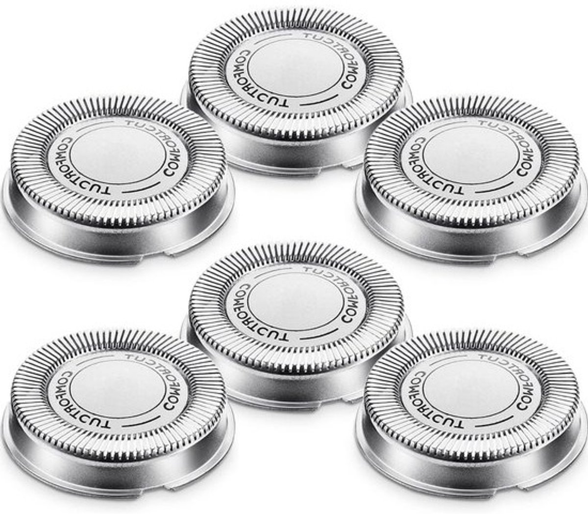 SnelShoppen - 6 Stuks SH30 Vervangende Scheerkoppen voor Elektrische Scheerapparaten - Geschikt voor Series 1000, 2000, 3000, 5000 en AT8xx/AT7xx/PT8x