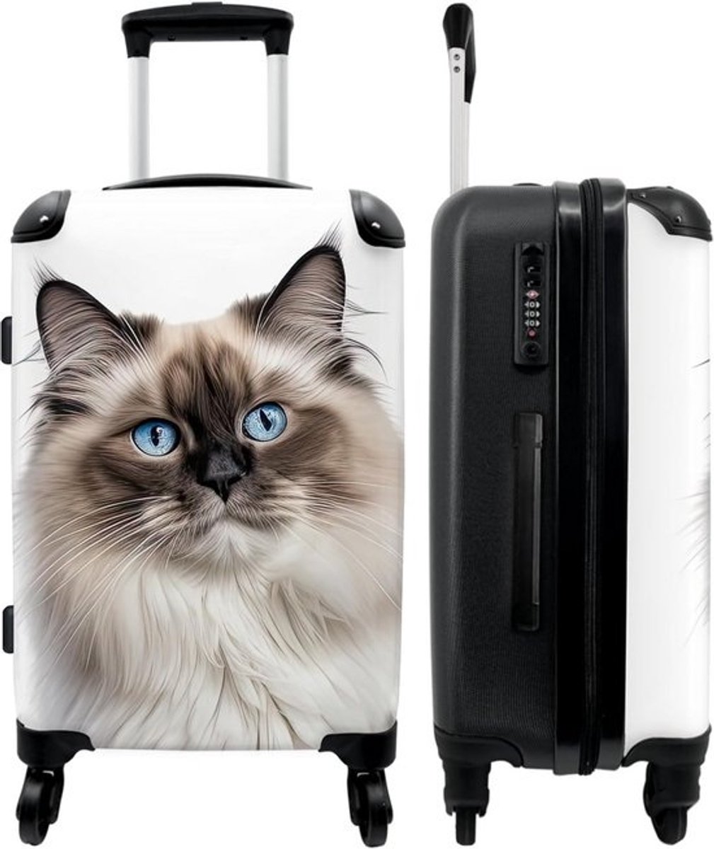 Stevige Hardcase Koffer - Groot Reisformaat met Vier Wielen