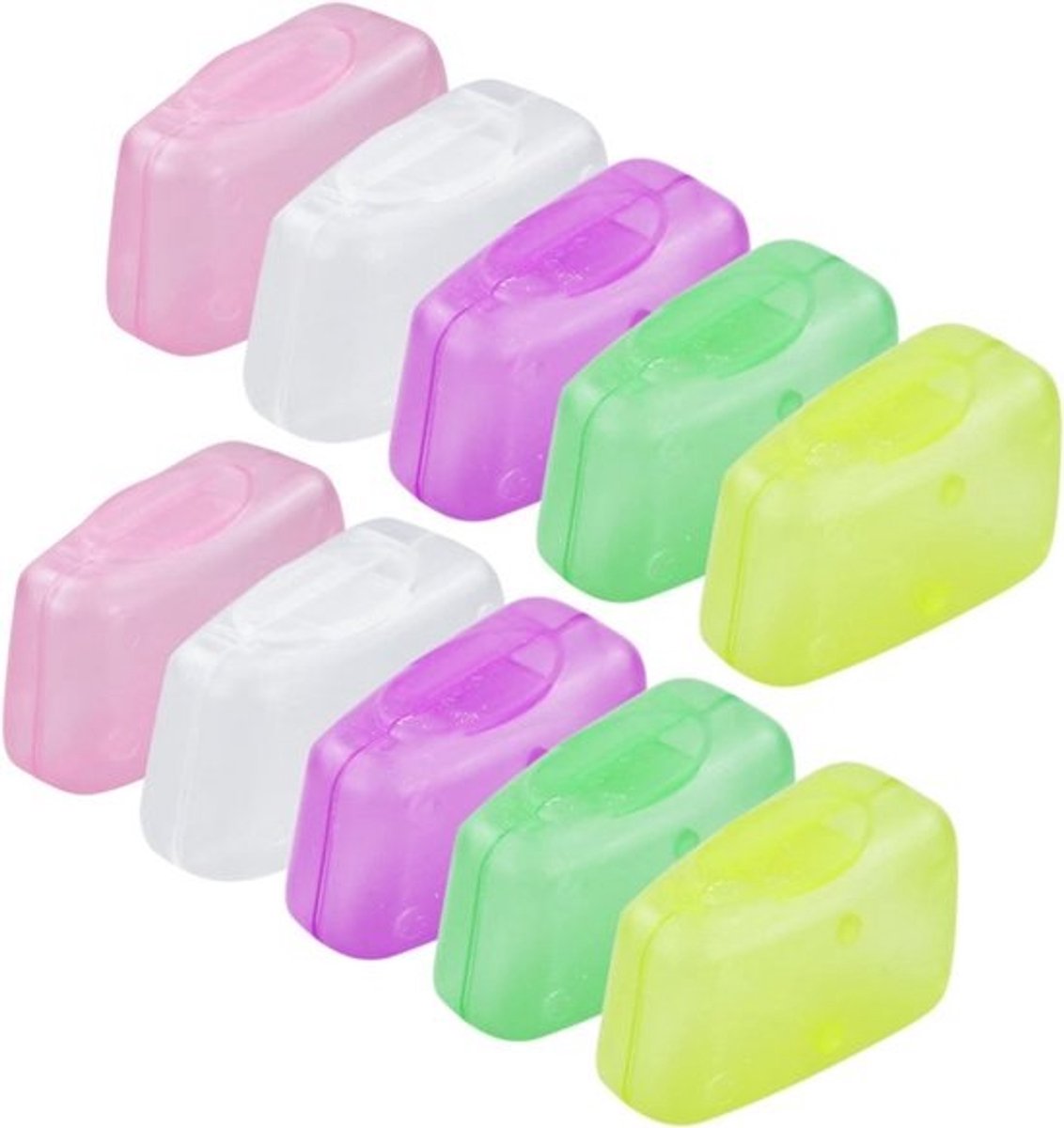 Tandenborstelhoezen - Beschermhoesjes - Reizen Hygiëne - Veilig Duurzaam Materiaal - 10 Stuks - Multicolor
