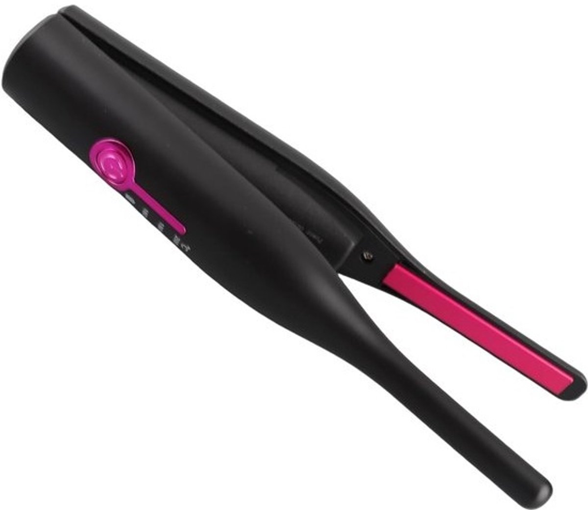 Draagbare Stijltang - Mini Haarstyler - Snel Haar Stylen - Draadloos Oplaadbaar - 22 cm Lengte - Zwart