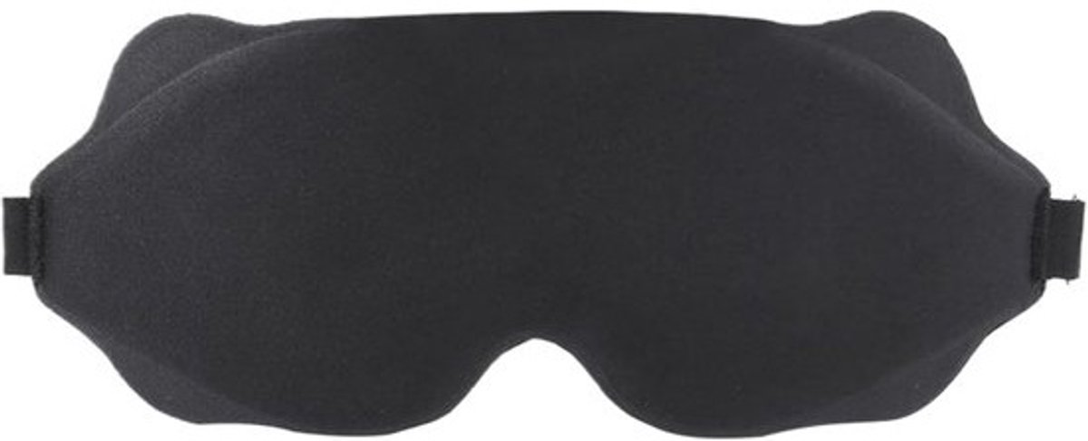 Nachtmasker - Oogmasker - Ontspannen Slapen - 3D Ademend Ontwerp - 24 x 10 cm - Zwart
