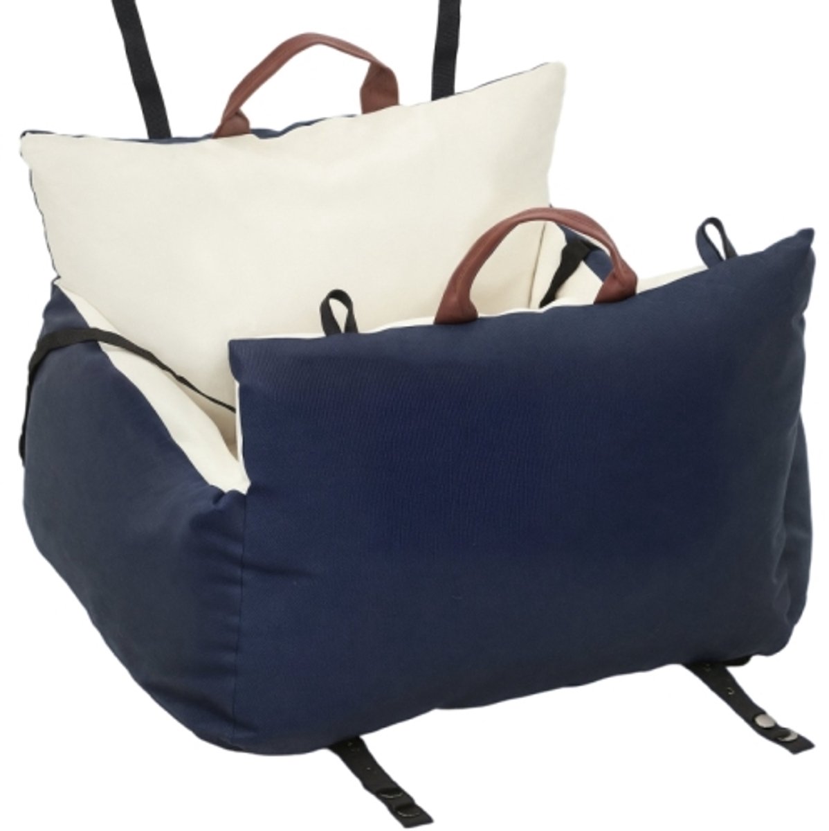 Honden Autostoel Voor Kleine Honden, Auto Hondenmand met 2 Veiligheidsgordels, Afneembare Wasbare Hoes, Hondenautostoel en Huisdierenrugzak, Voor Honden Tot 5 kg, Blauw Honden Autostoel Voor Kleine Honden, Auto Hondenmand met 2 Veiligheidsgordels, Afneembare Wasbare Hoes, Hondenautostoel en Huisdierenrugzak, Voor Honden Tot 5 kg, Blauw