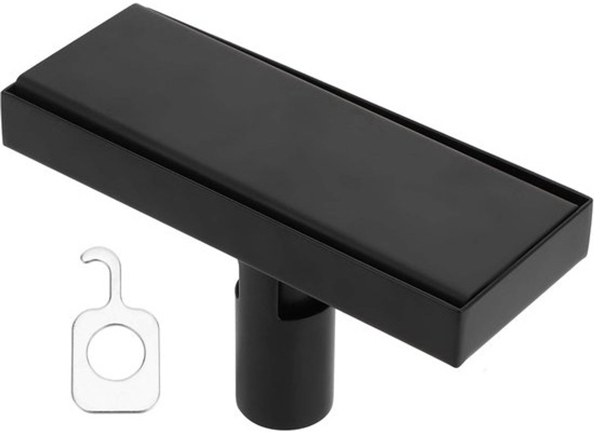 Afvoerputje - Doucheputje Vloerputje - Water Afvoeren - 304 Roestvrij Staal - 20cm - Mat Zwart