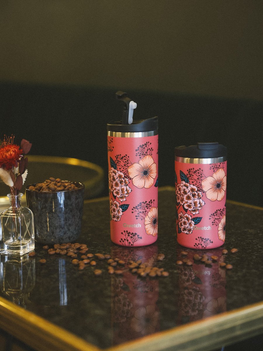 Qwetch Travel mug Geïsoleerd - Anémones