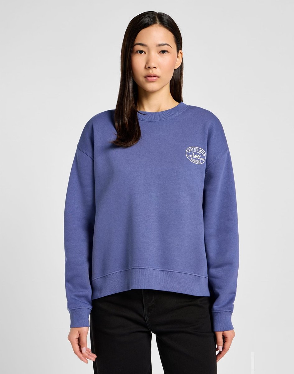Lee - CREW SWEATER SURF BLUE - XS