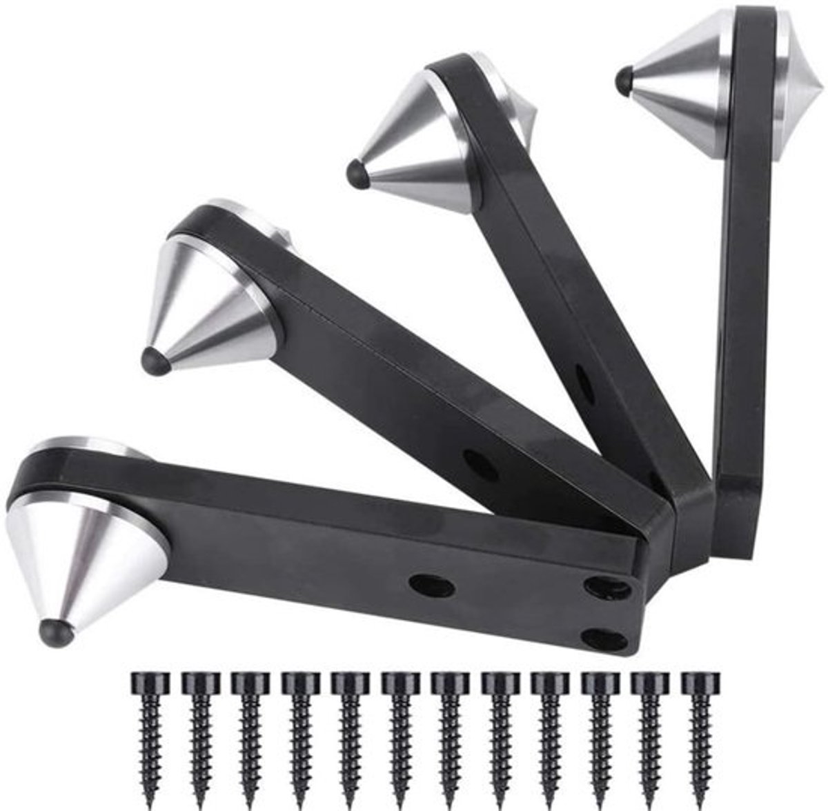 Aluminium luidsprekerspikes - stootvaste spikes voor luidsprekers - 4 stuks