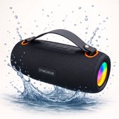 SyncGear Bluetooth Speaker 30W – Draagbare Draadloze Speaker met RGB Lichtshow – Partybox – Muziekbox – Tot 20 uur – Geluidsbox – Zwart