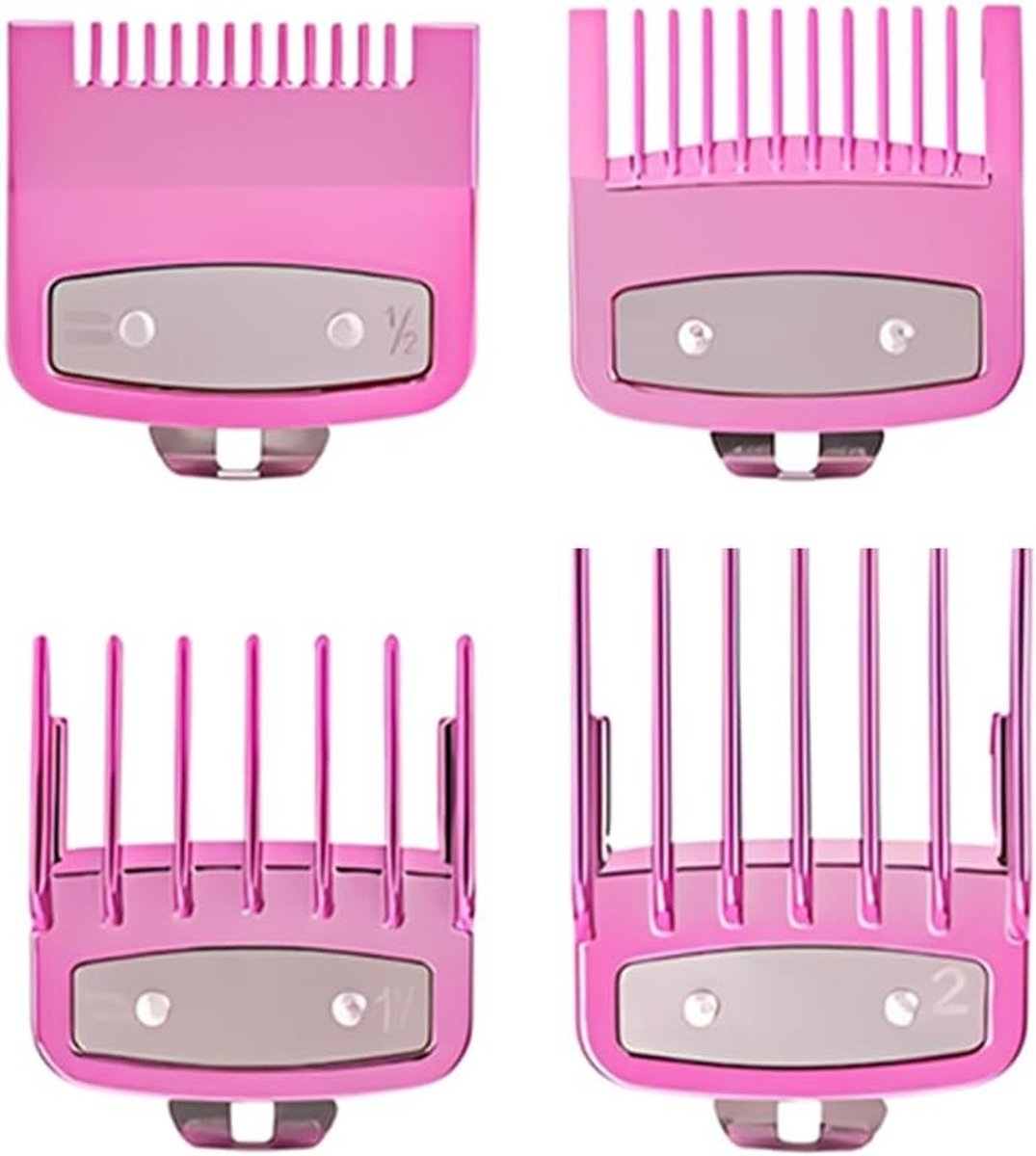 Professionele Border Combs voor Haartrimmers - 4 Stuks van 0.3 cm tot 6 mm voor Precisie en Stijl