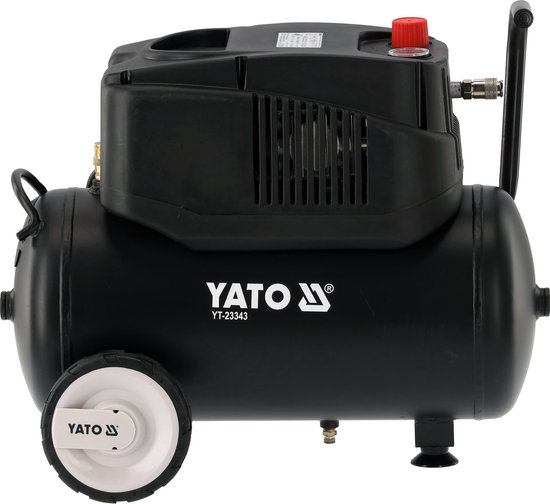 YATO YT-23343 Olievrije Compressor - 24 Liter - 1200W (1.6 PK) - 8 Bar - Stille & Onderhoudsvrije Luchtcompressor — afbeelding 3