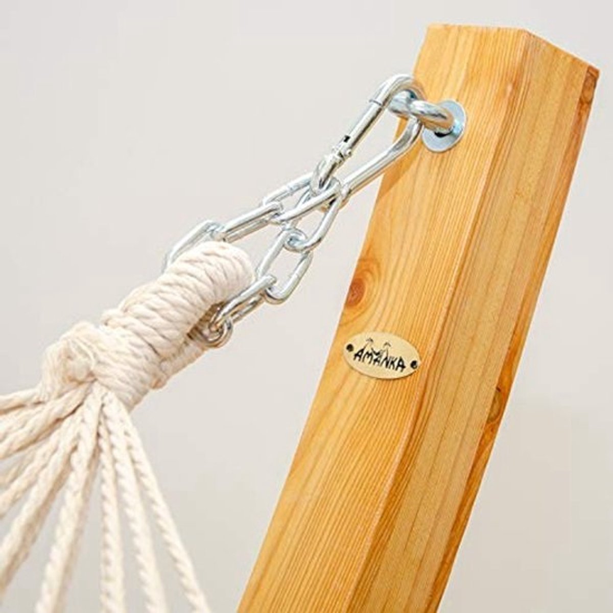 XL Hangmat met Houten Frame voor 2 Personen - Tuin Hammock