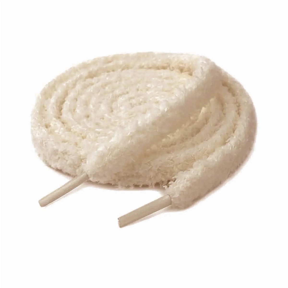 Fluffy Veters | Beige | 120cm | 13mm | Schoenaccessoires - Schoenveters