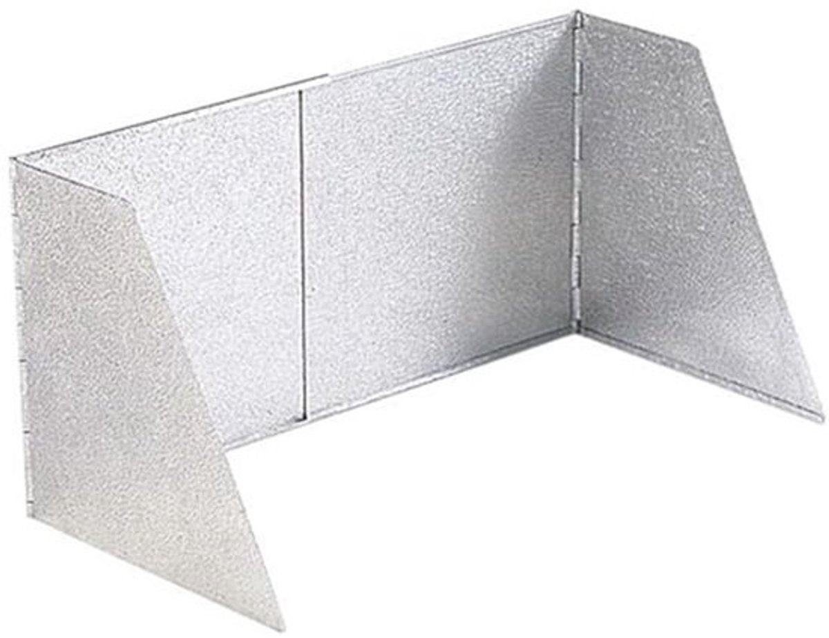 Lichtgewicht Aluminium Windscherm voor Tuin en Terras - 62 x 30 x 32 cm