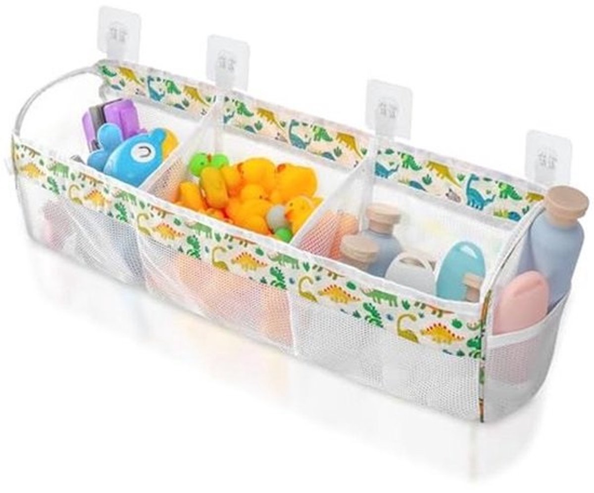 Speelgoed voor in bad met opbergzak - Organizer voor kinderspeelgoed - 60cm netzak voor het opbergen en sorteren van speelgoed
