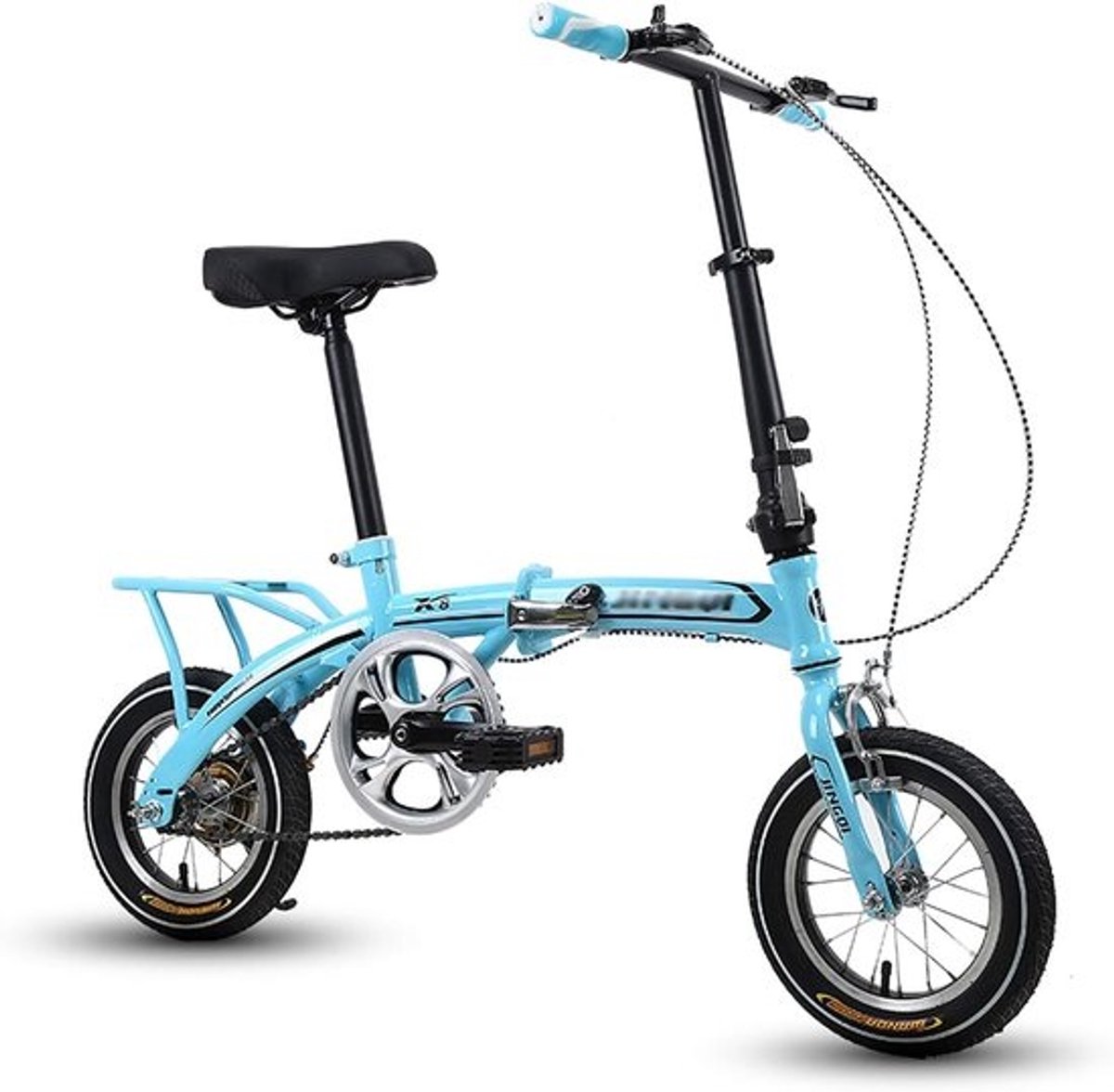Opvouwbare Fiets voor Volwassenen en Kinderen - Lichtgewicht 12 Inch Mini Fiets voor School en Werk
