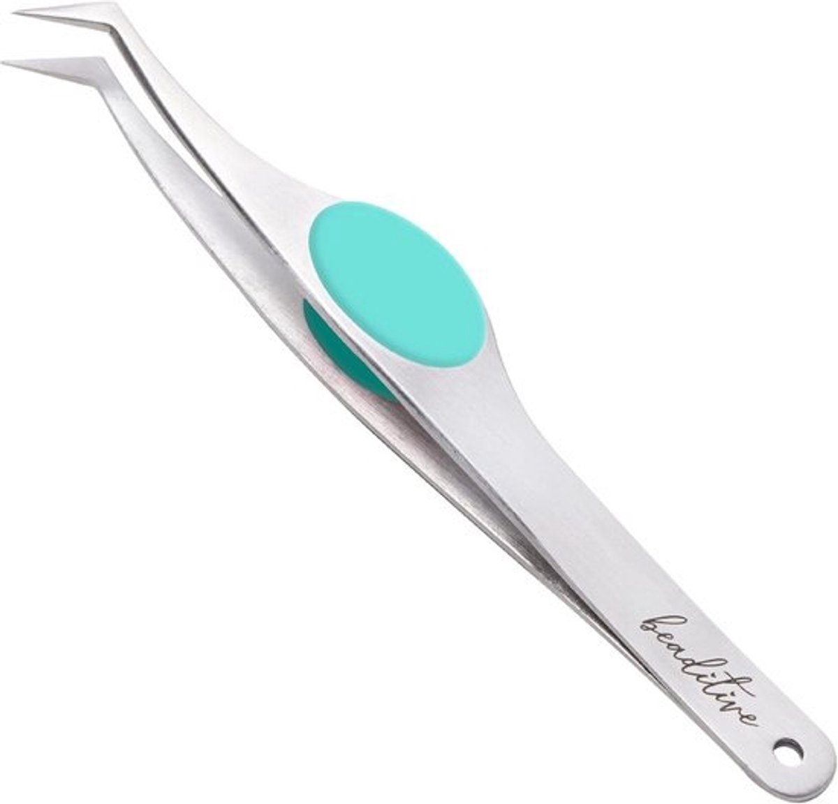 Precisie Pincet - Knutsel Pincet Fijne Pincet - Kleine Onderdelen Hanteren - Niet-gekartelde Uiteinden - 12 cm - Turquoise