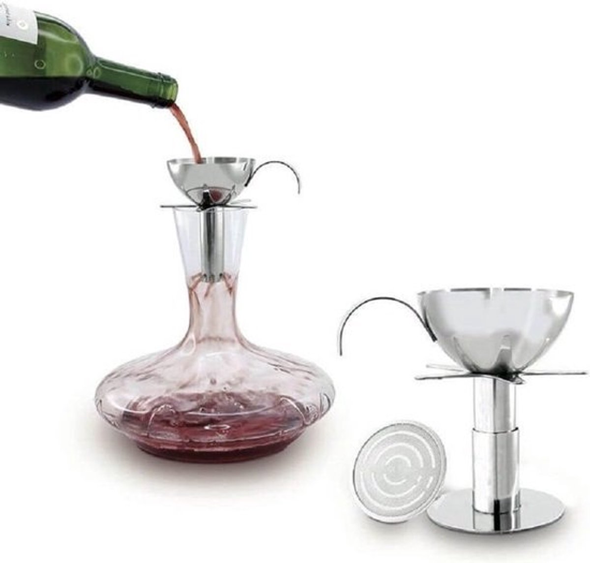 Universele Wijnbeluchter en Schenktrechter voor Decanteren