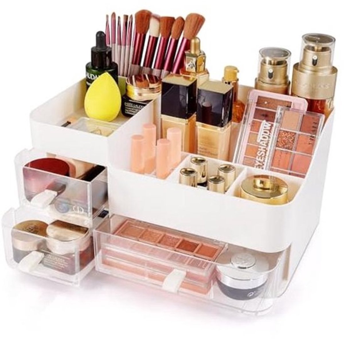 Make-up Organizer van Acryl met 3 Transparante Lades voor Sieraden, Haaraccessoires en Schoonheidsproducten