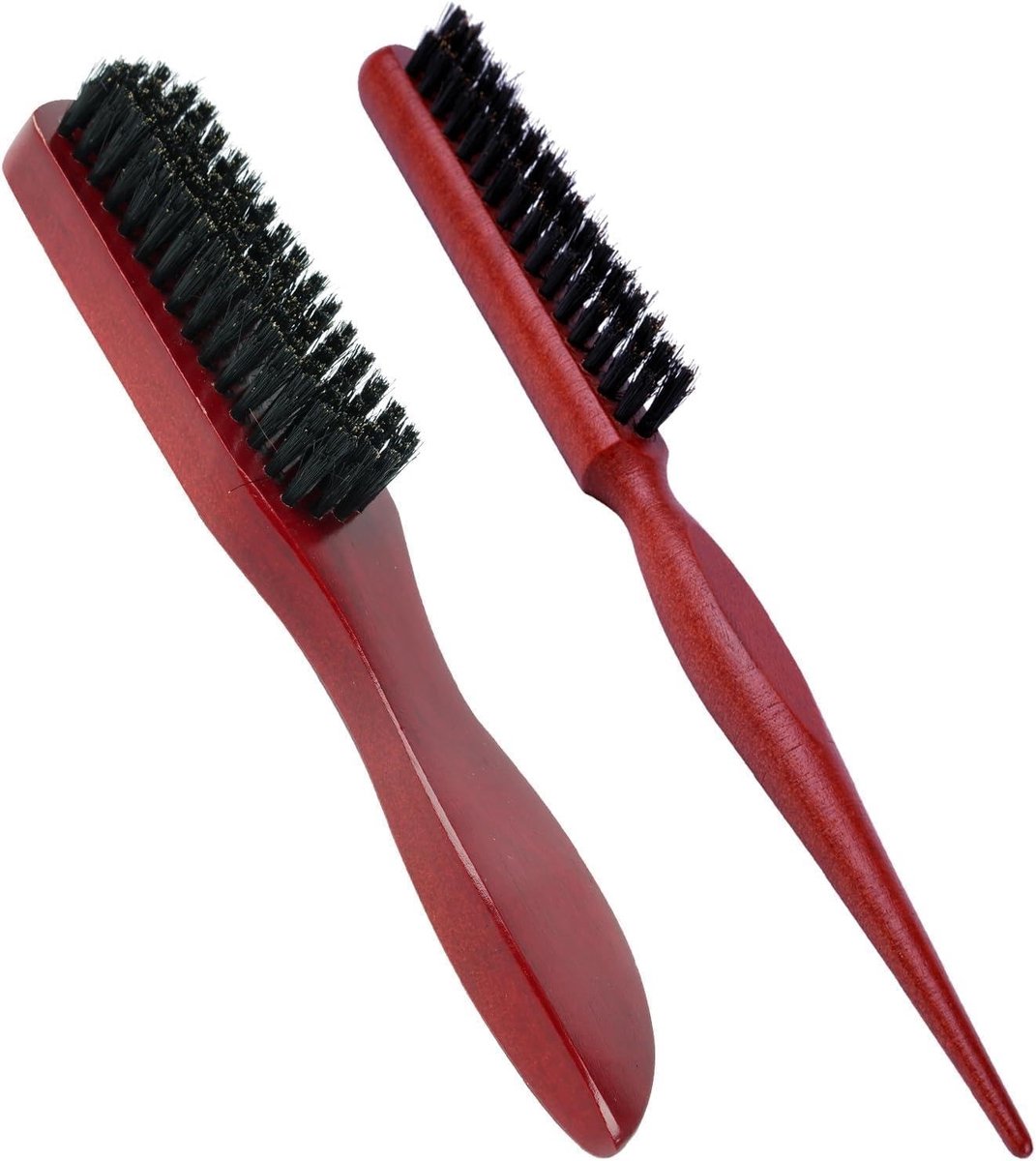 Effectieve Haar- en Baardstyling met Ergonomische Houten Kam en Zachte Natuurlijke Haren voor Glanzend en Gezond Haar