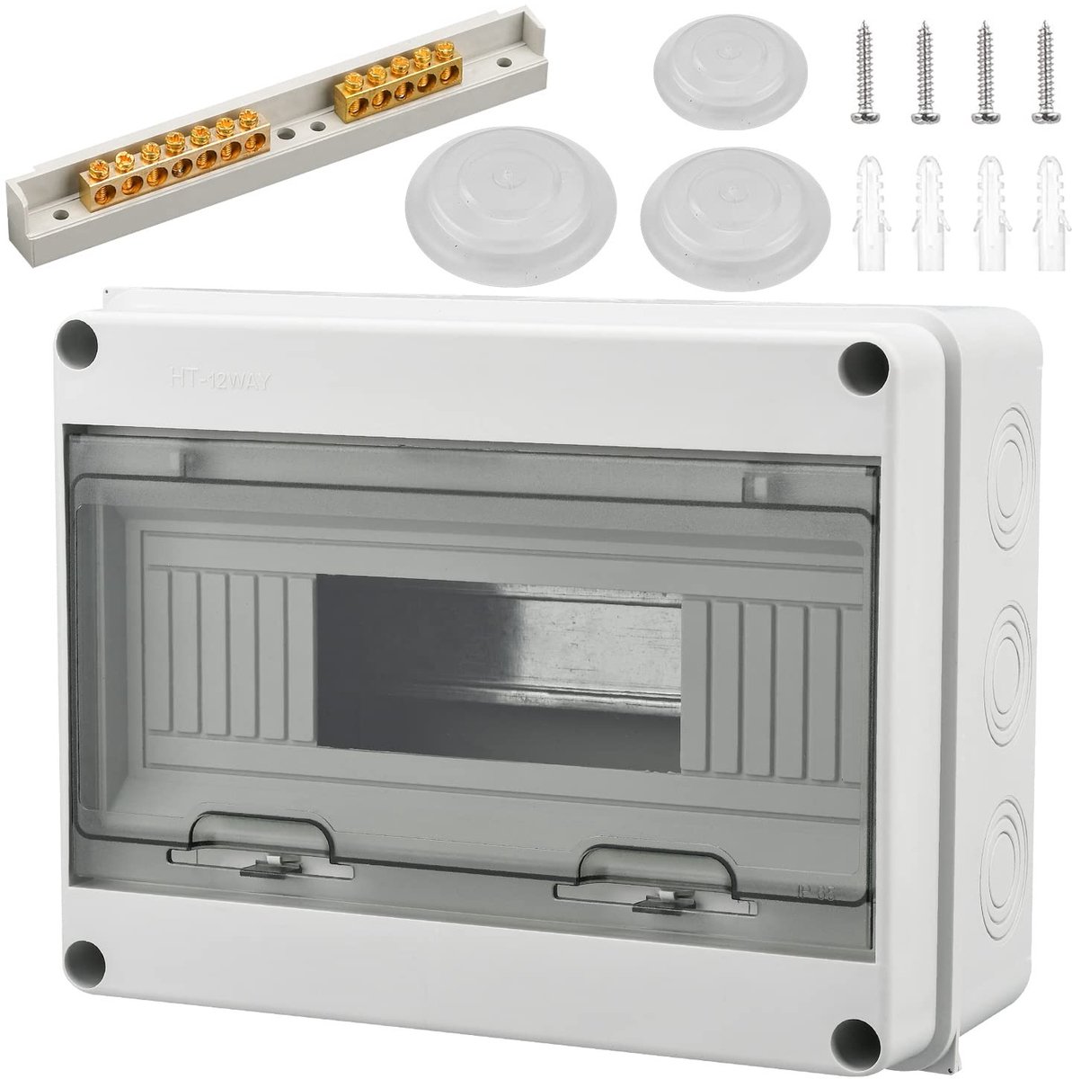 Waterdichte Aansluitdoos voor 12 Modules, IP65, Ideaal voor Buiten en Tuinprojecten