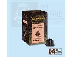 Hazelnoot koffie capsules Dolce Gusto 12 stuks Sandemetrio Nocciolino