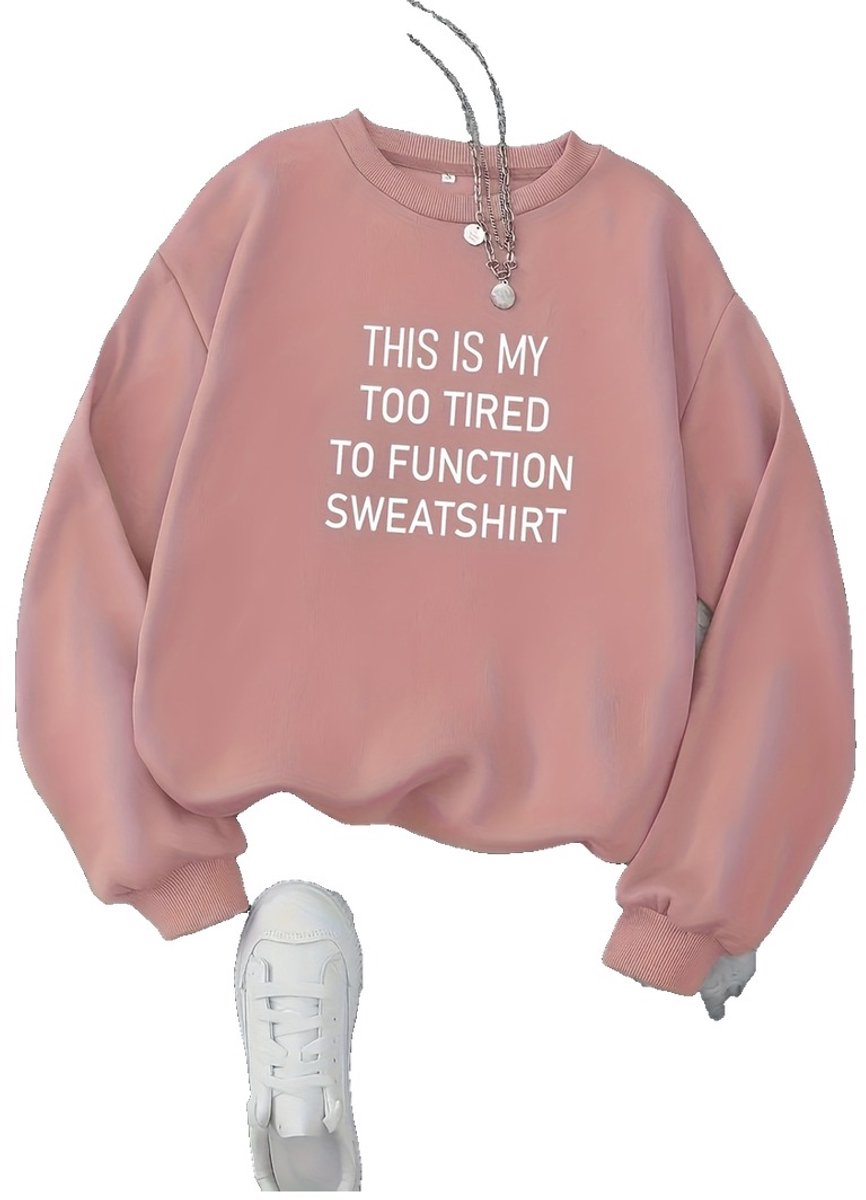 Currero Sweater Dames Sweaters Sweatshirt Hoodie Warme Trui Pullover Jumper Crewneck Vest Donker Roze