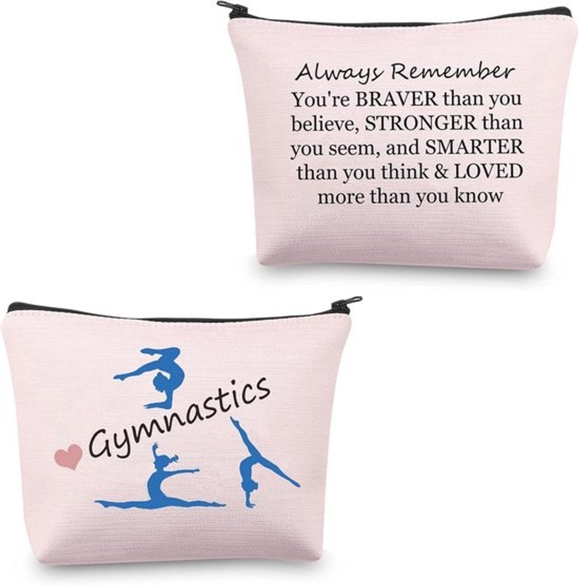 Cosmetische Pouch voor Gymnasten - Roze Gymnastiek Toilettas