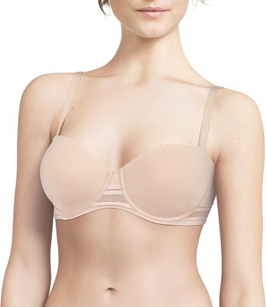 Strapless Spacer-Cup Bandeau-Beha voor Dameslingerie in Duin Kleur - Maat 80B