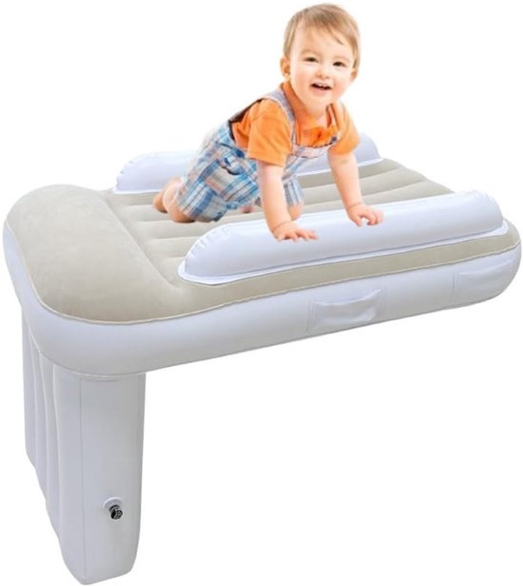 Vliegtuigbedje - Reiskussen Waterdicht – Babybedje Inclusief Draagtas - Voetensteun Draagbaar – Reiscomfort