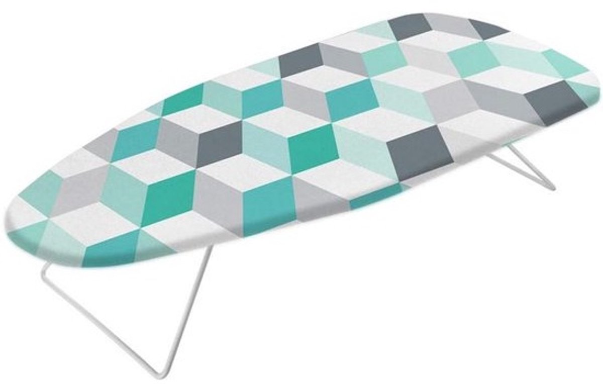 Inklapbare Strijkplank Tafelmodel 75x34 cm - Compact Strijkblad met Stevige Haken