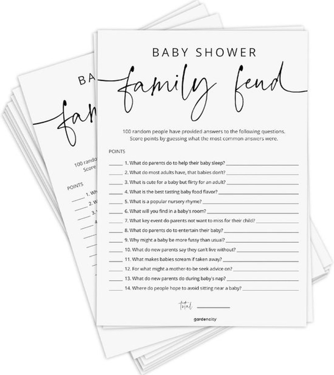 50 Babyshower Raadspellen - Interactieve Activiteit voor Jongen of Meisje
