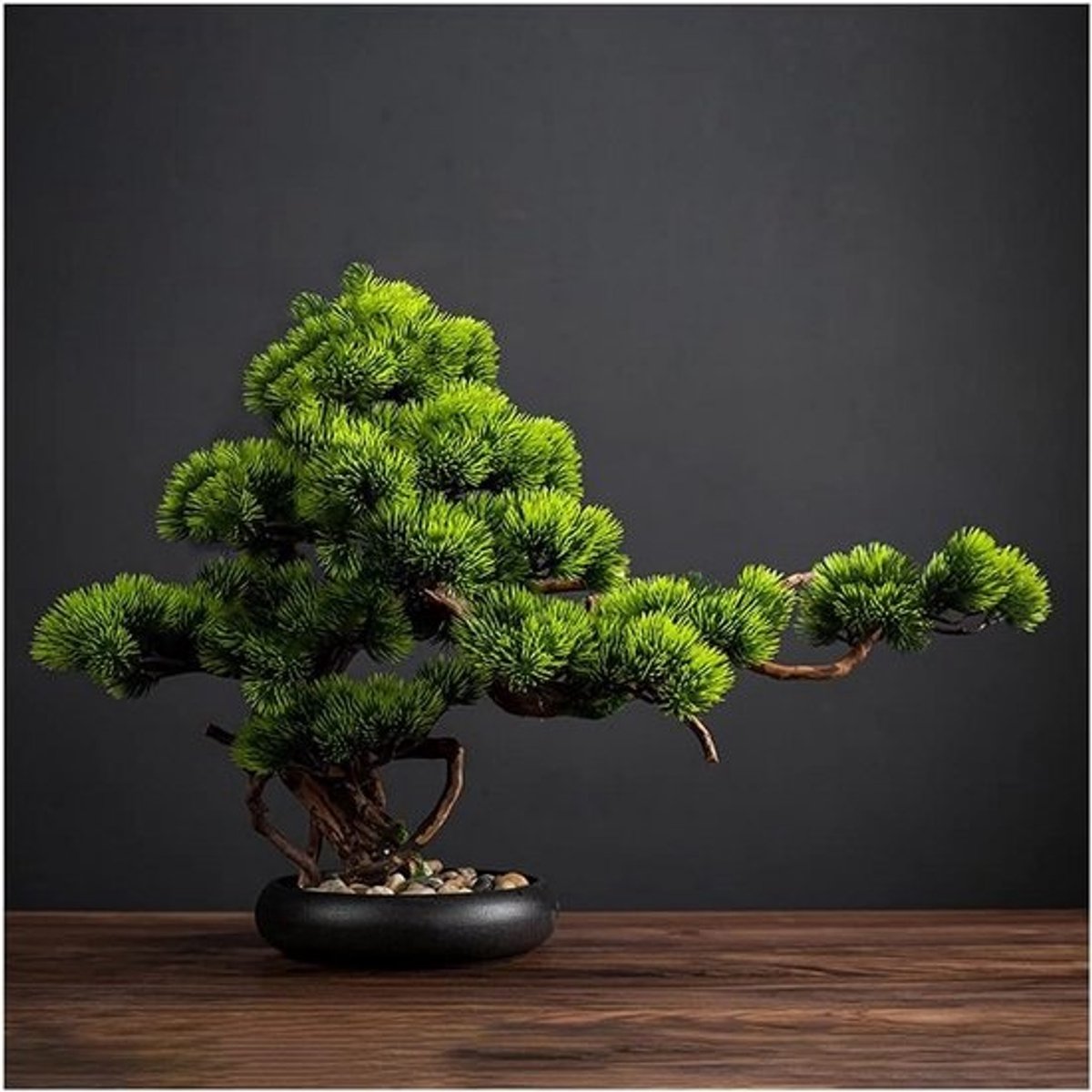 Realistische Kunst Bonsai Boom voor Binnen - Nep Groene Plant in Pot voor Decoratie
