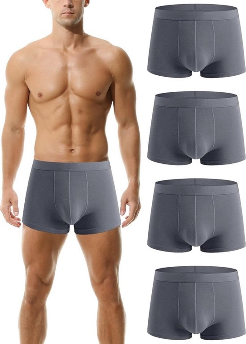 Set van 4 Heren Slips Comfortabel Ondergoed Super Zacht Ademend