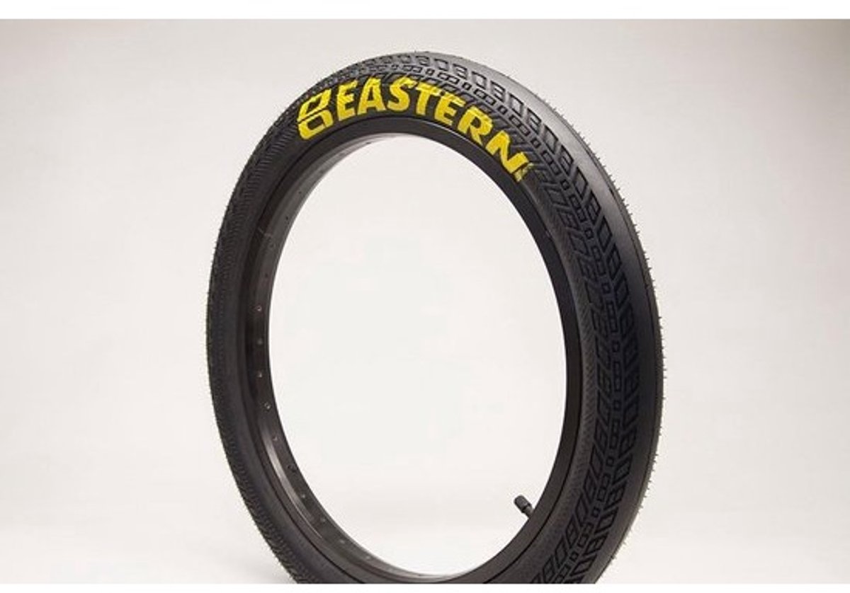 BMX Squealer Band 20 inch x 2.4" - Zwart Geel - Voor Straat en Skatepark