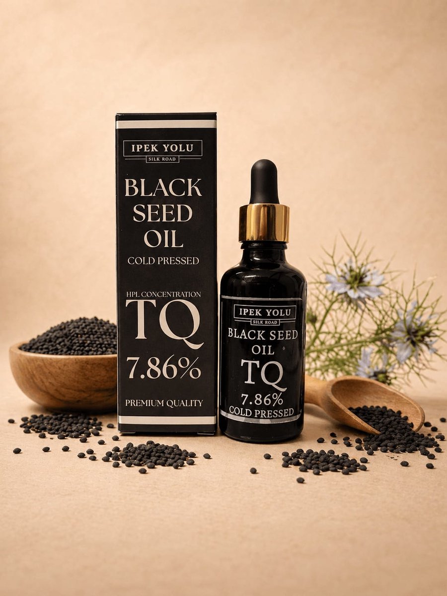 Zwartezaadolie - Black Seed Oil - 7,86% Thymoquinone - 100% Puur & Onbewerkt - Koudgeperst - Çörekotu Yağı Yüksek Timokinon