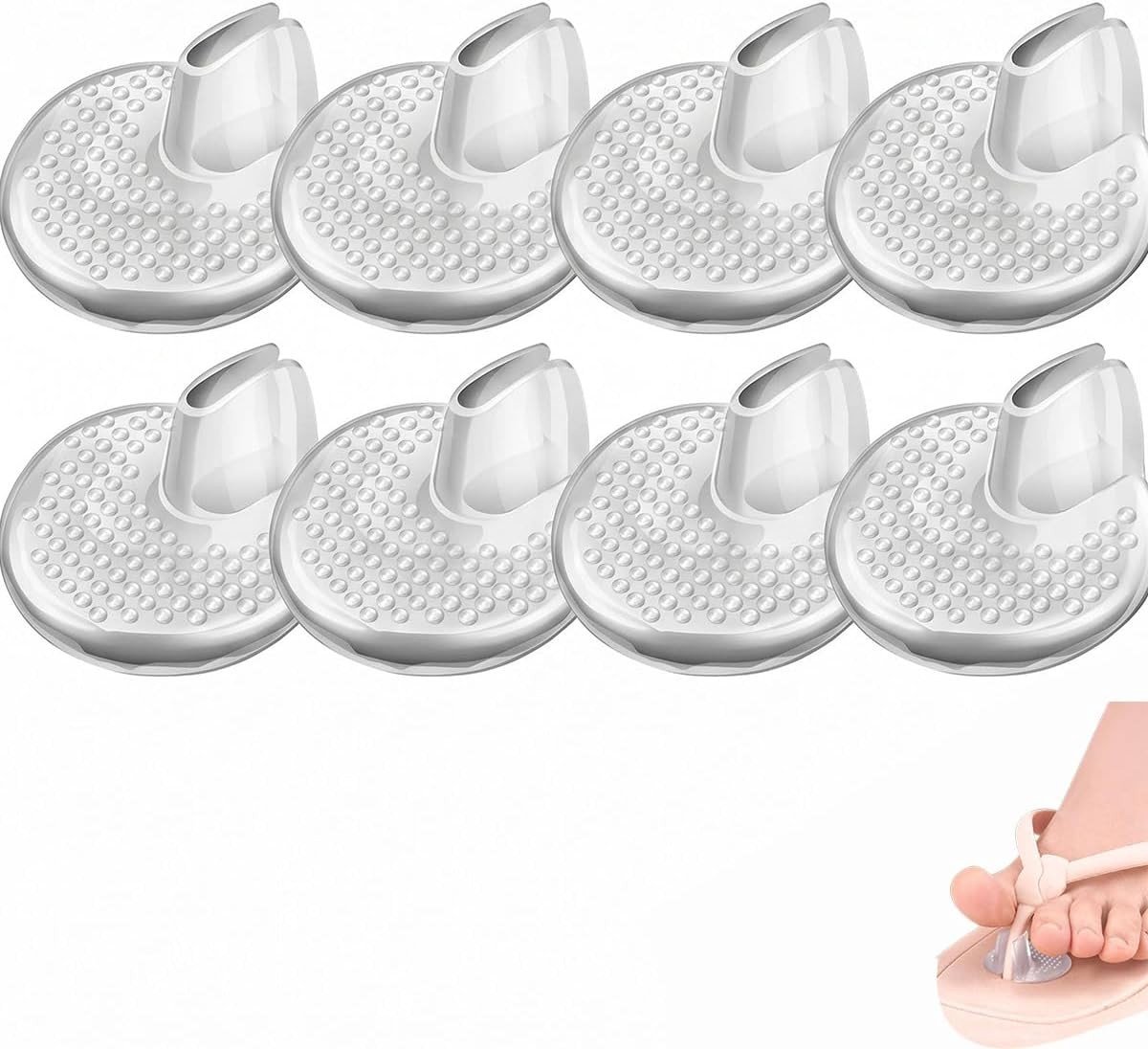 Set van 8 Silicone Tussenschoenen voor Comfort, Bescherming tegen Schrammen en Blaren