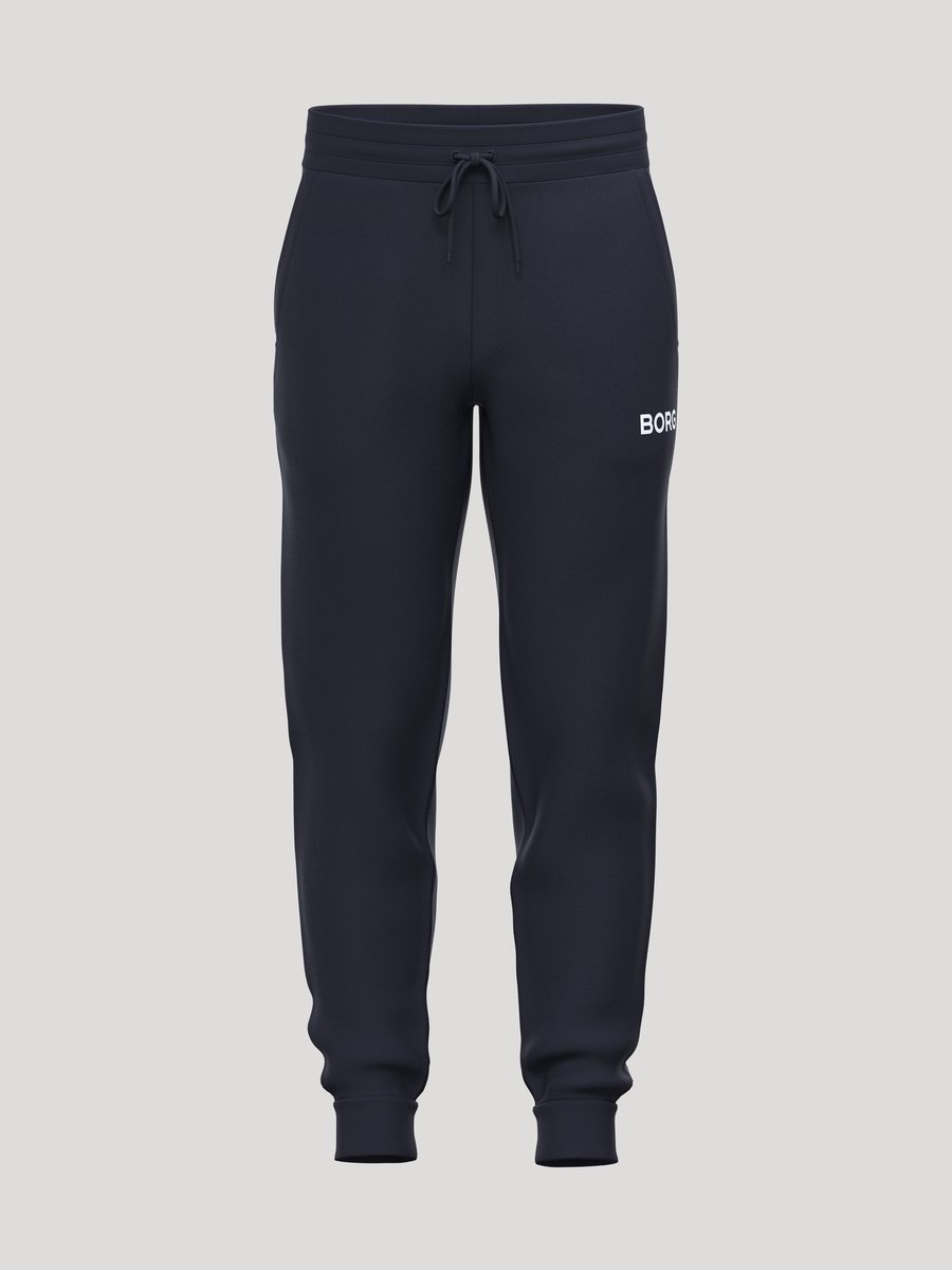 Björn Borg Essential 3 Joggingbroek Heren Lange Sportbroek Mannen - Katoen - Donkerblauw - Maat M
