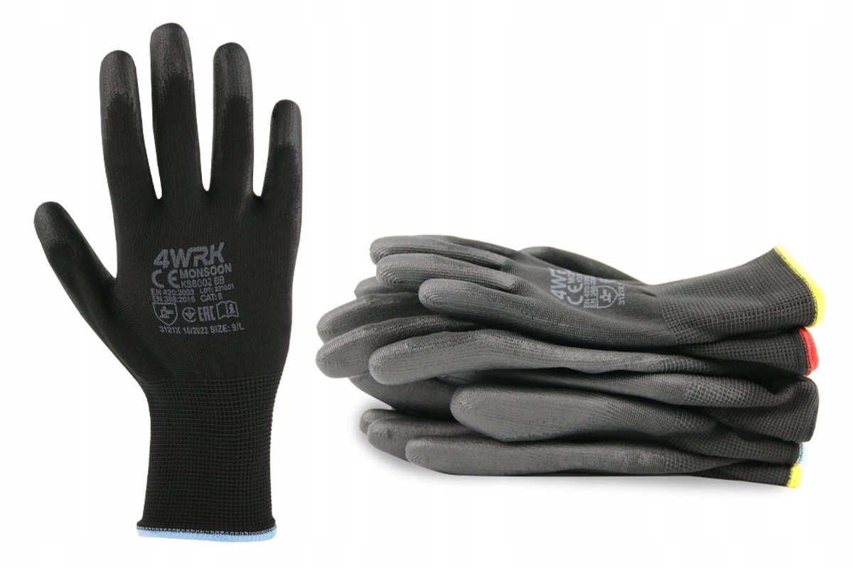 MONSOON BB Werkhandschoenen-Veiligheidshandschoenen-Montagehandschoenen -12 paar maat- 8/M