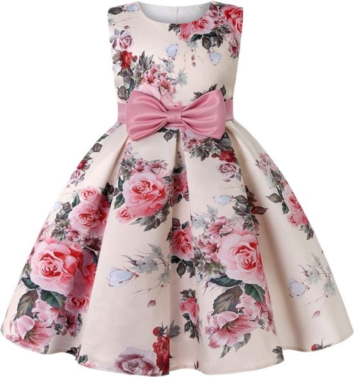 Mouwloze Bloemen Jurk voor Meisjes - Ideaal voor Bruiloften en Feestjes
