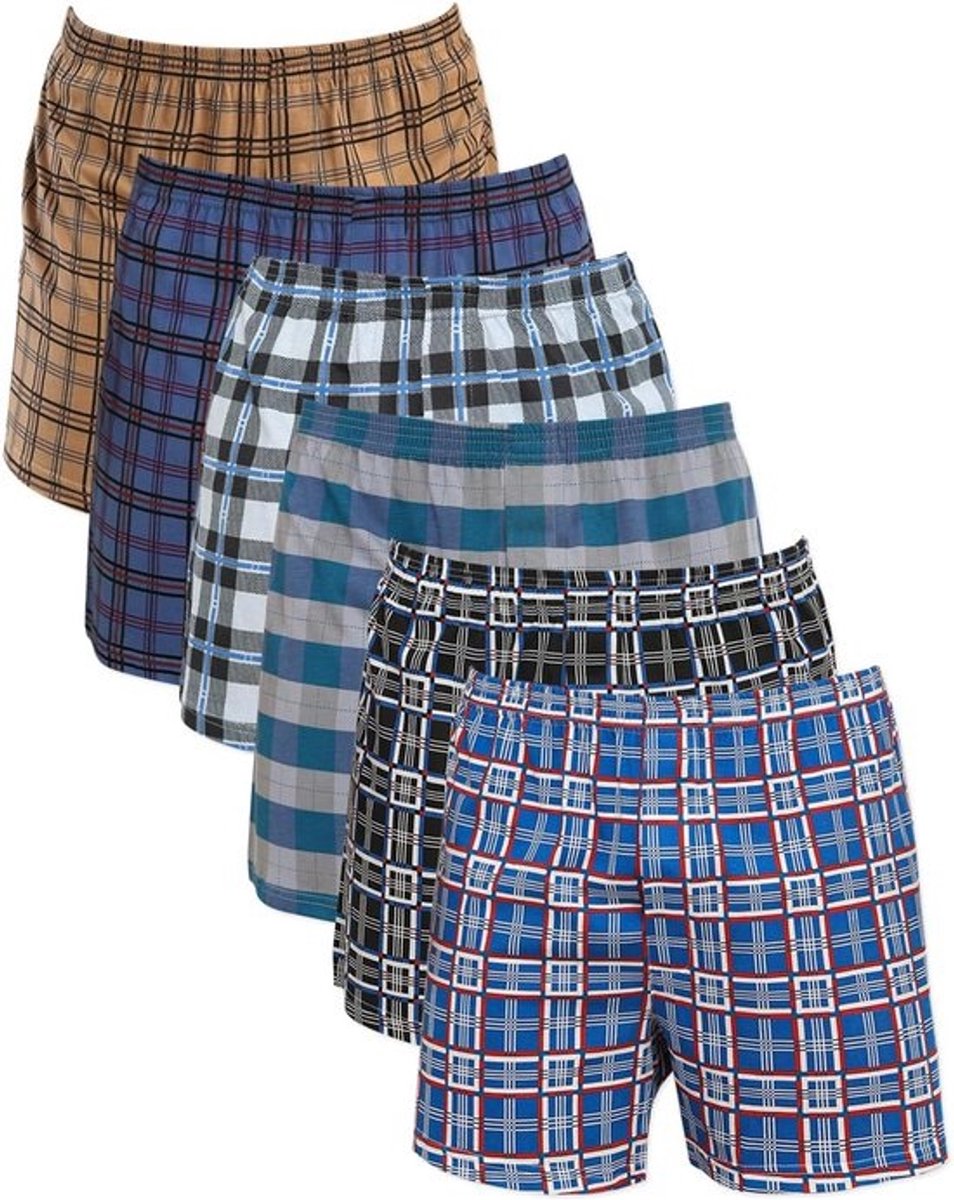 Heren Boxershorts Set (6-Pack) - Comfortabele Katoen Ondergoed