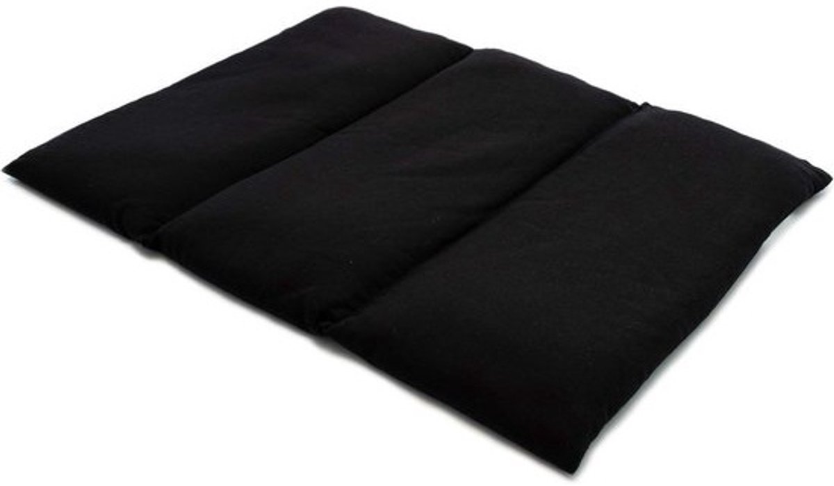 Groot Korrelkussen 40x30 | 3-kamer | Zwart - Warmte-koud Kussen