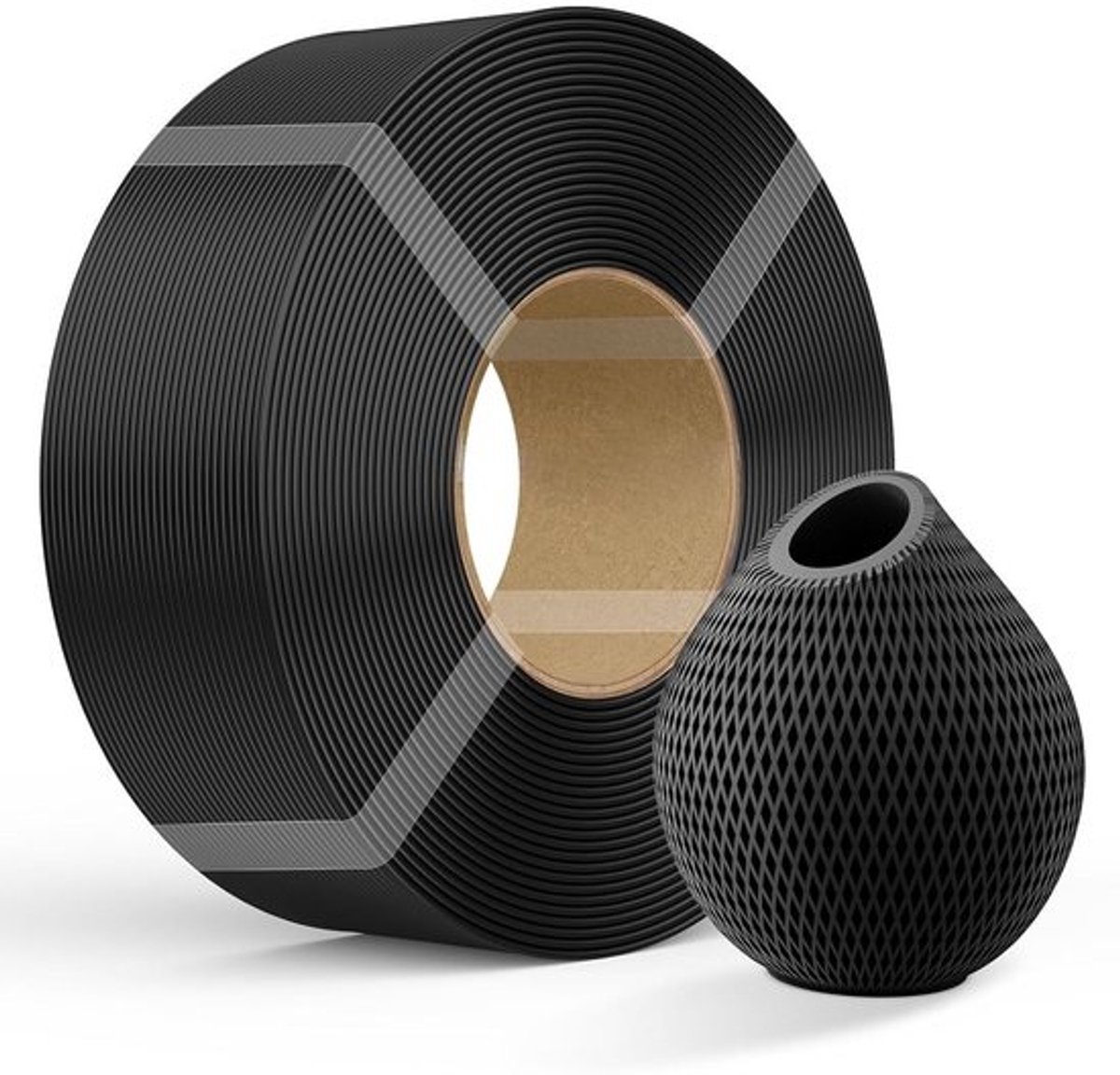 1.75mm PETG Filament Zwart 1kg voor 3D Printer met Hoge Maatnauwkeurigheid