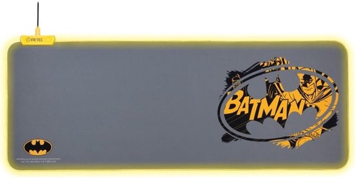 XL Gaming Muismat met RGB LED Verlichting - Groot Bureau Onderlegger voor Muis en Toetsenbord - Plug & Play