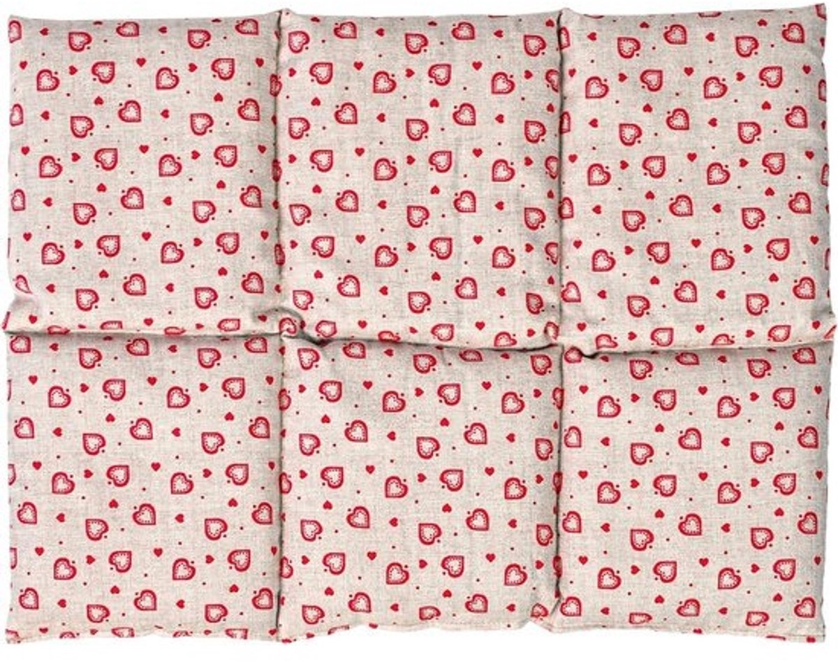 Kersenpitten warmtekussen 40x30cm - veelzijdig kussen voor rug, buik en voeten - ideaal voor magnetron en oven