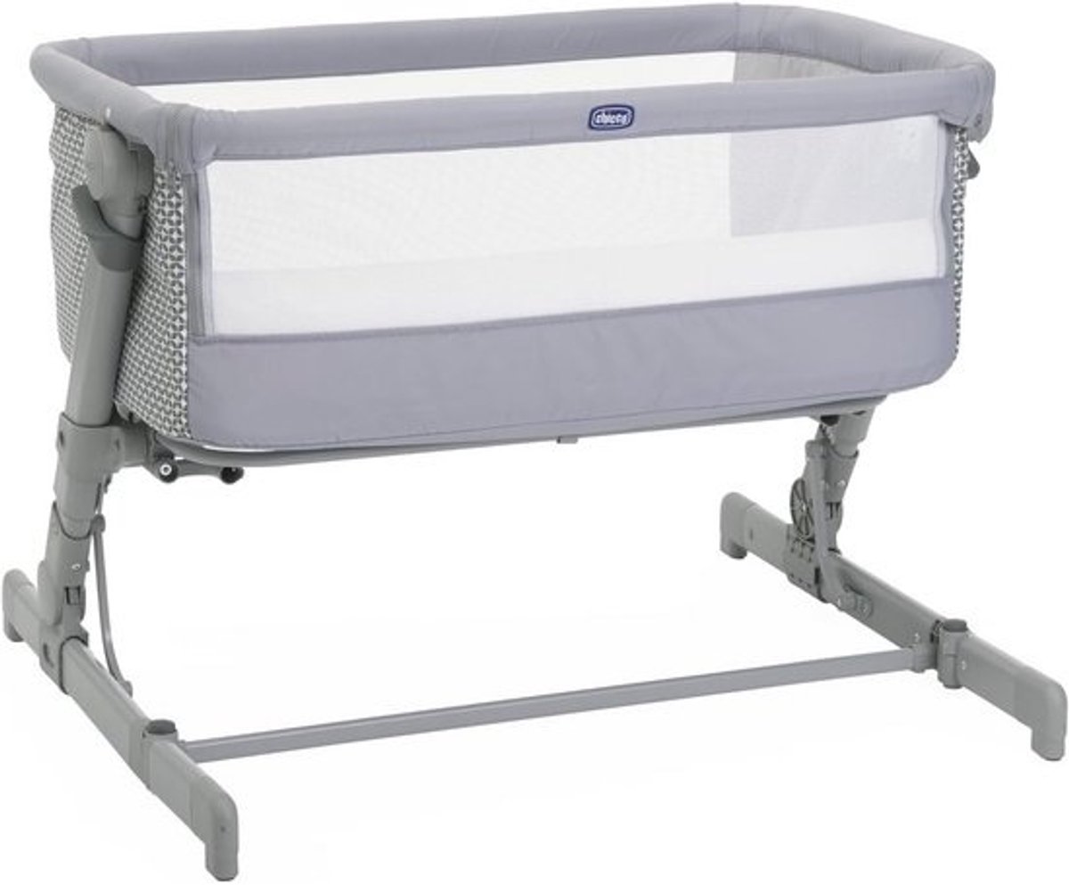 Next2Me Go kinderbedje side-bed, meerdere bedhoogtes, ademend, inklapbaar, reistas