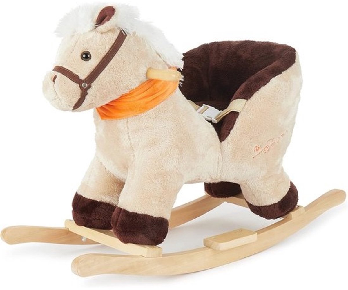 Pluche Schommeldier Paard voor Baby's - Hobbelpaard vanaf 9 maanden